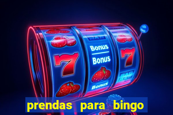 prendas para bingo de natal